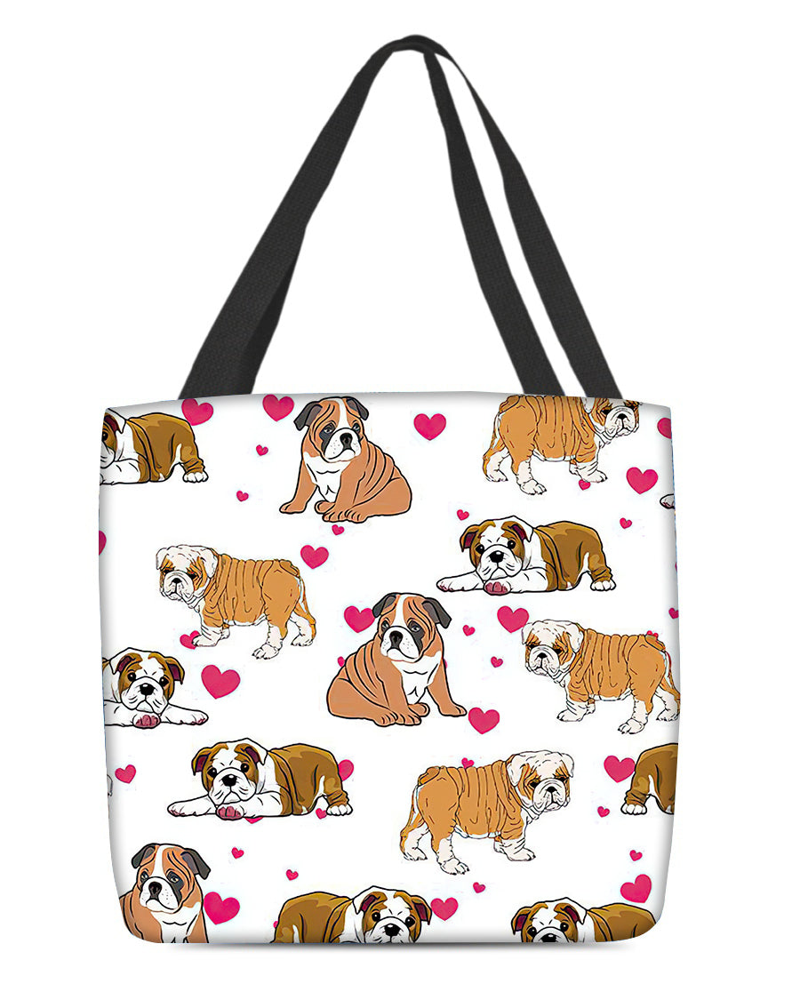 Cute English Bulldog Tote Bag