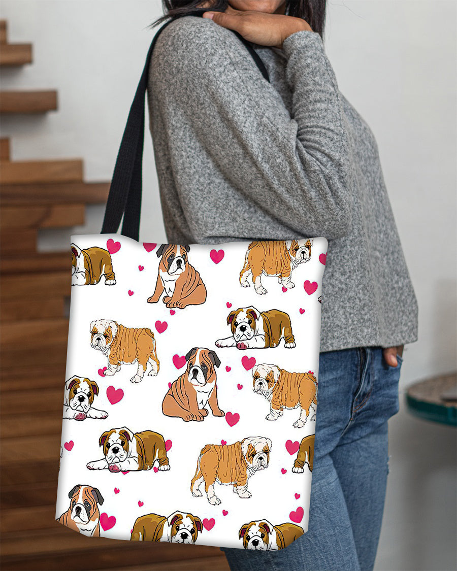 Cute English Bulldog Tote Bag