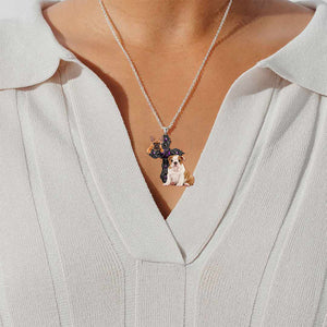 Bulldog Pray For God Stainless Steel Necklace
