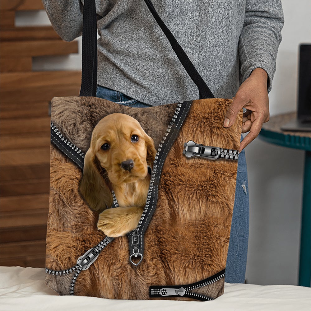 English Cocker Spaniel All Over Printed Tote Bag