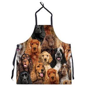 A Bunch Of English Cocker Spaniels Apron/Great Gift Idea For Christmas