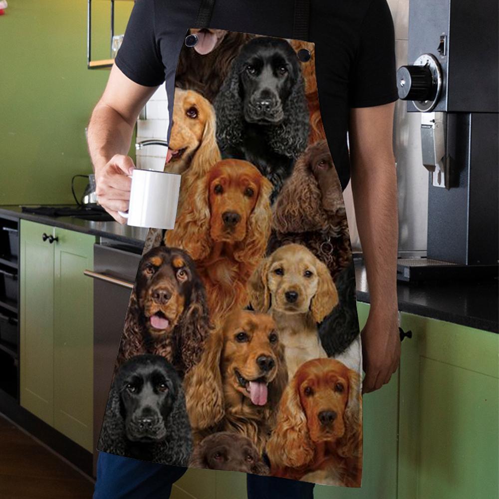 A Bunch Of English Cocker Spaniels Apron/Great Gift Idea For Christmas