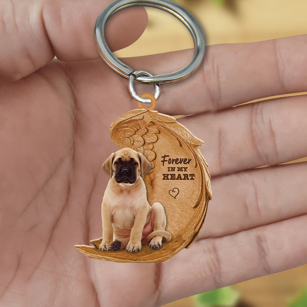 English Mastiff In My Heart Flat Acrylic Keychain