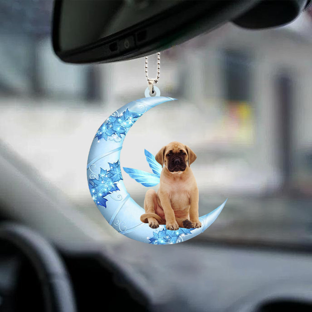 English Mastiff Angel From The Moon Car Hanging Ornament