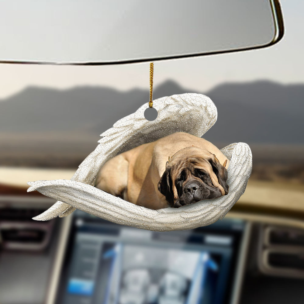 English Mastiff Sleeping Angel Ornament Sleeping Angel Car Hanging Ornament
