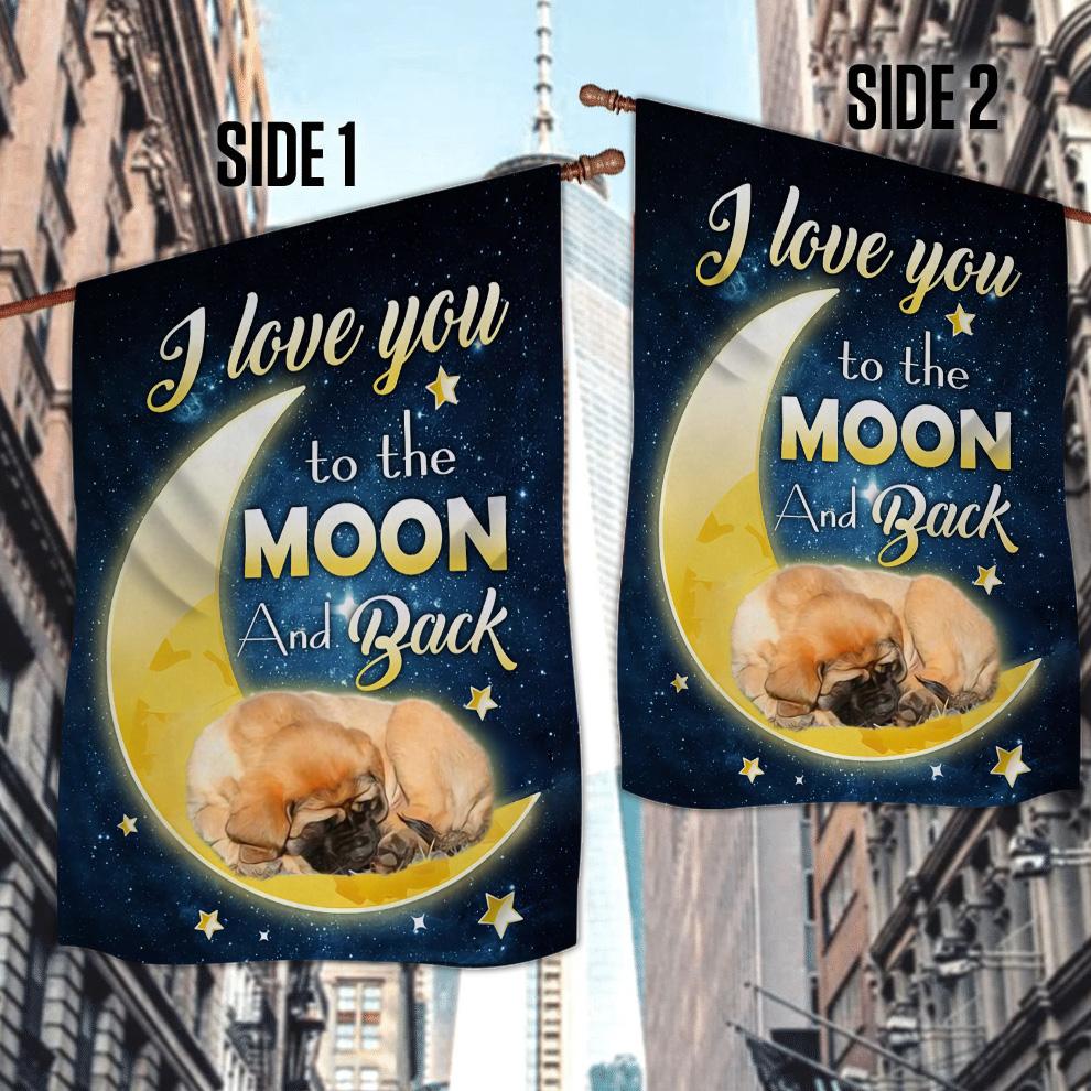 English Mastiff I Love You To The Moon And Back Garden Flag