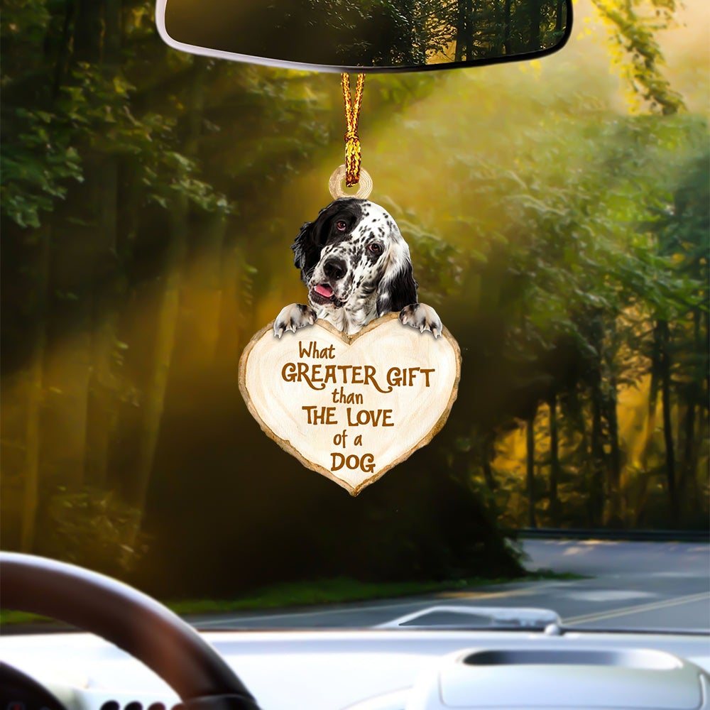 English Setter Greater Gift Car Hanging Ornament