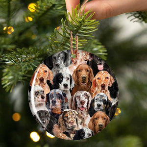 A Bunch Of English Setters Porcelain/Ceramic Ornament