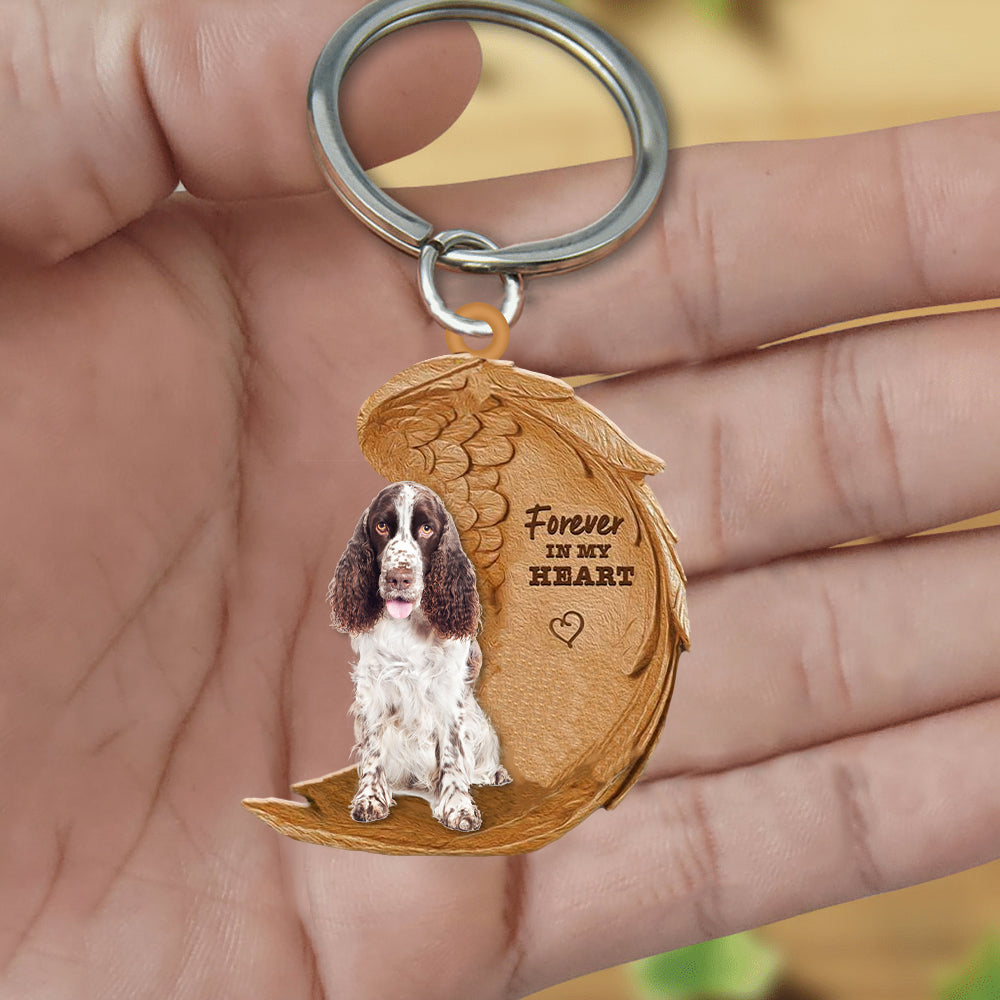 English Springer Spaniel In My Heart Flat Acrylic Keychain