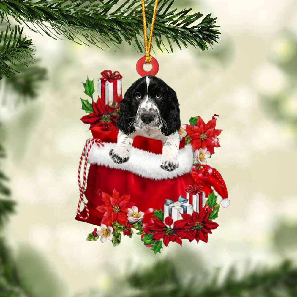 English Springer Spaniel003 Gift Bag Christmas Ornament