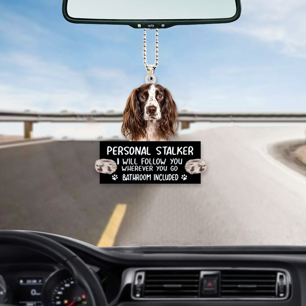 English Springer Spaniel Personal Stalker Car Hanging Ornament