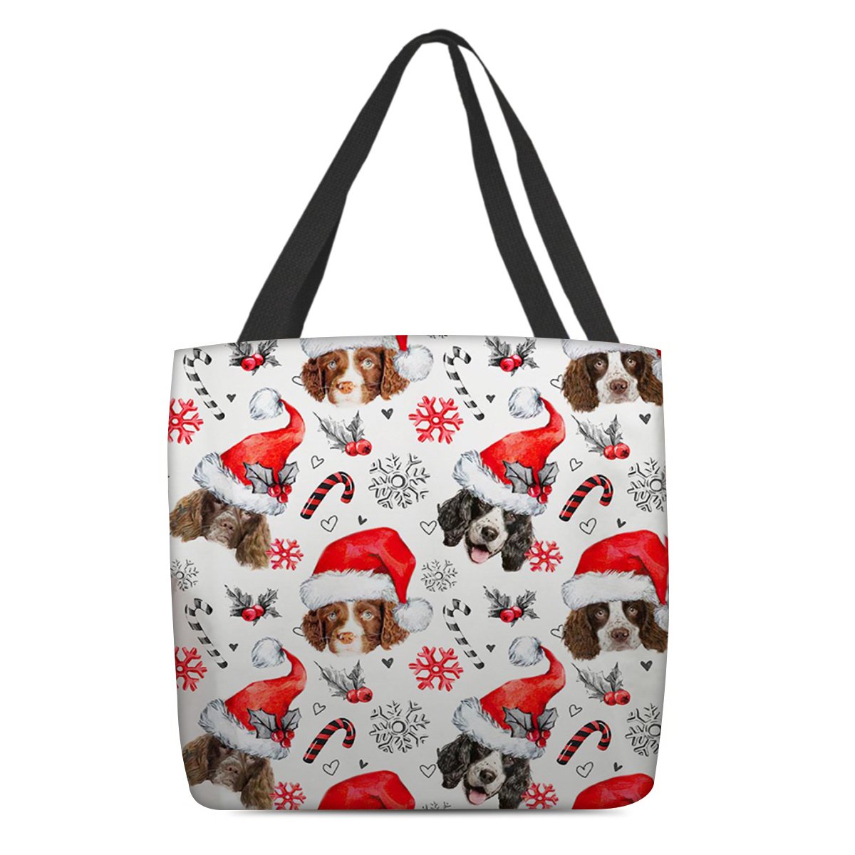 English Springer Spaniel Merry Christmas Tote Bag