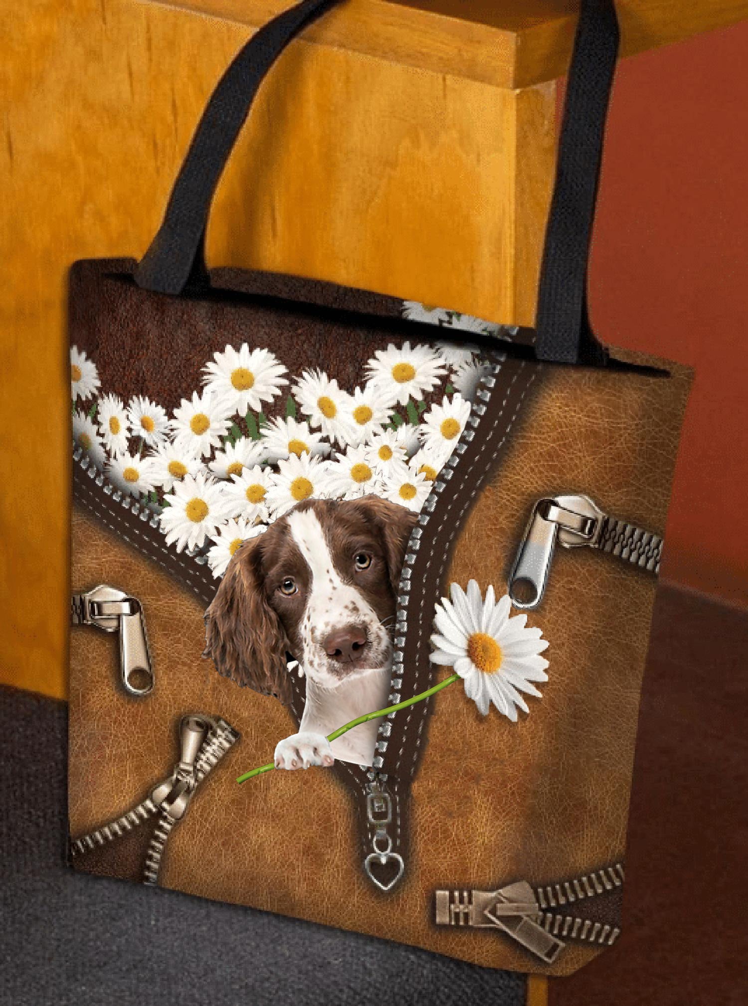 English Springer Spaniel Daisy Women Tote Bag