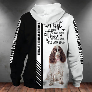 English Springer Spaniel-First We Steal Your Heart Unisex Hoodie