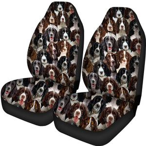 A Bunch Of English Springer Spaniels Car Seat Cover