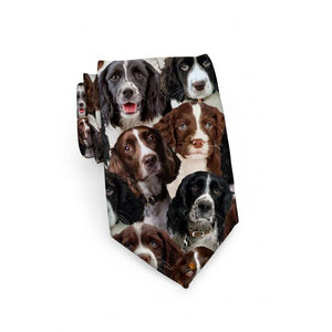 A Bunch Of English Springer Spaniels Tie For Men/Great Gift Idea For Christmas