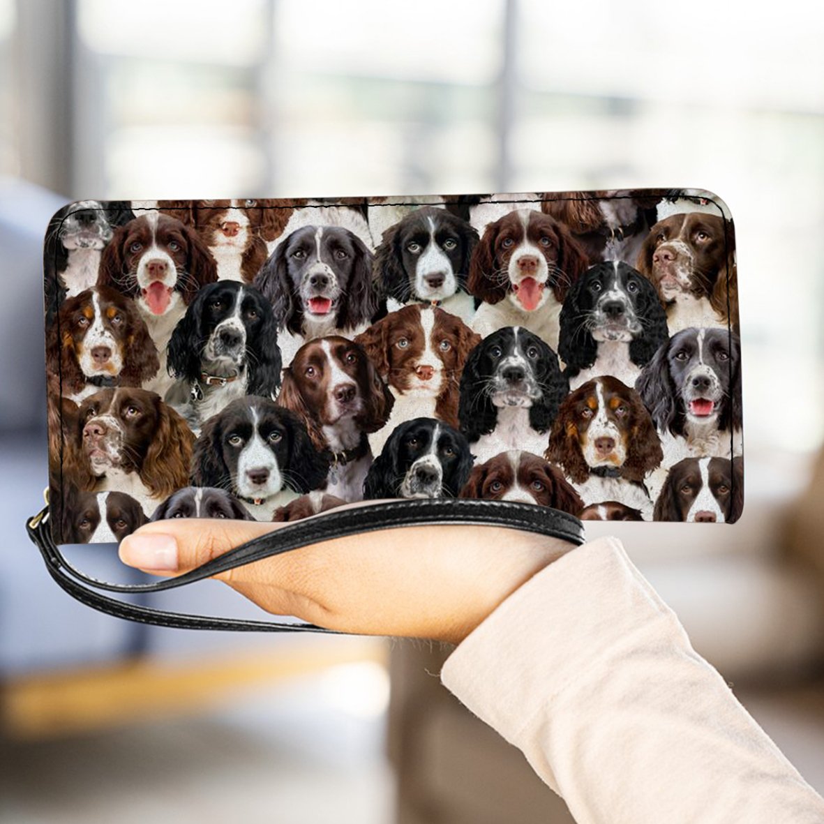A Bunch Of English Springer Spaniels Clutch Purse