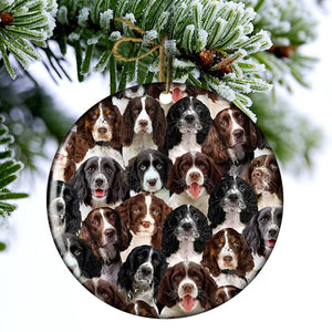 A Bunch Of English Springer Spaniels  Porcelain/Ceramic Ornament