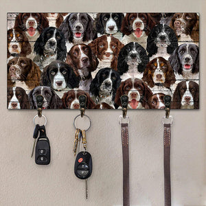 of A Bunch Of English Springer Spaniels Key Hanger