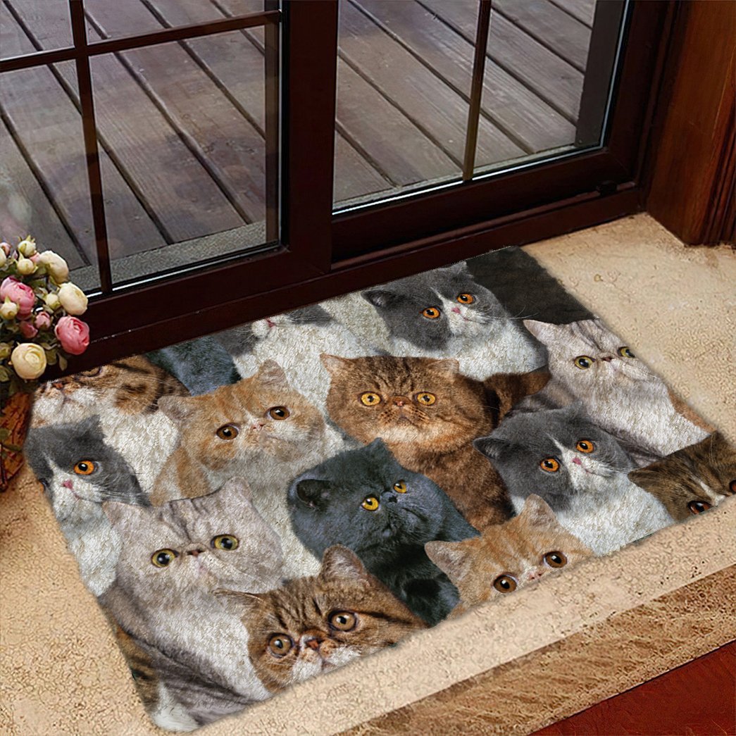 A Bunch Of Exotic Cats Doormat