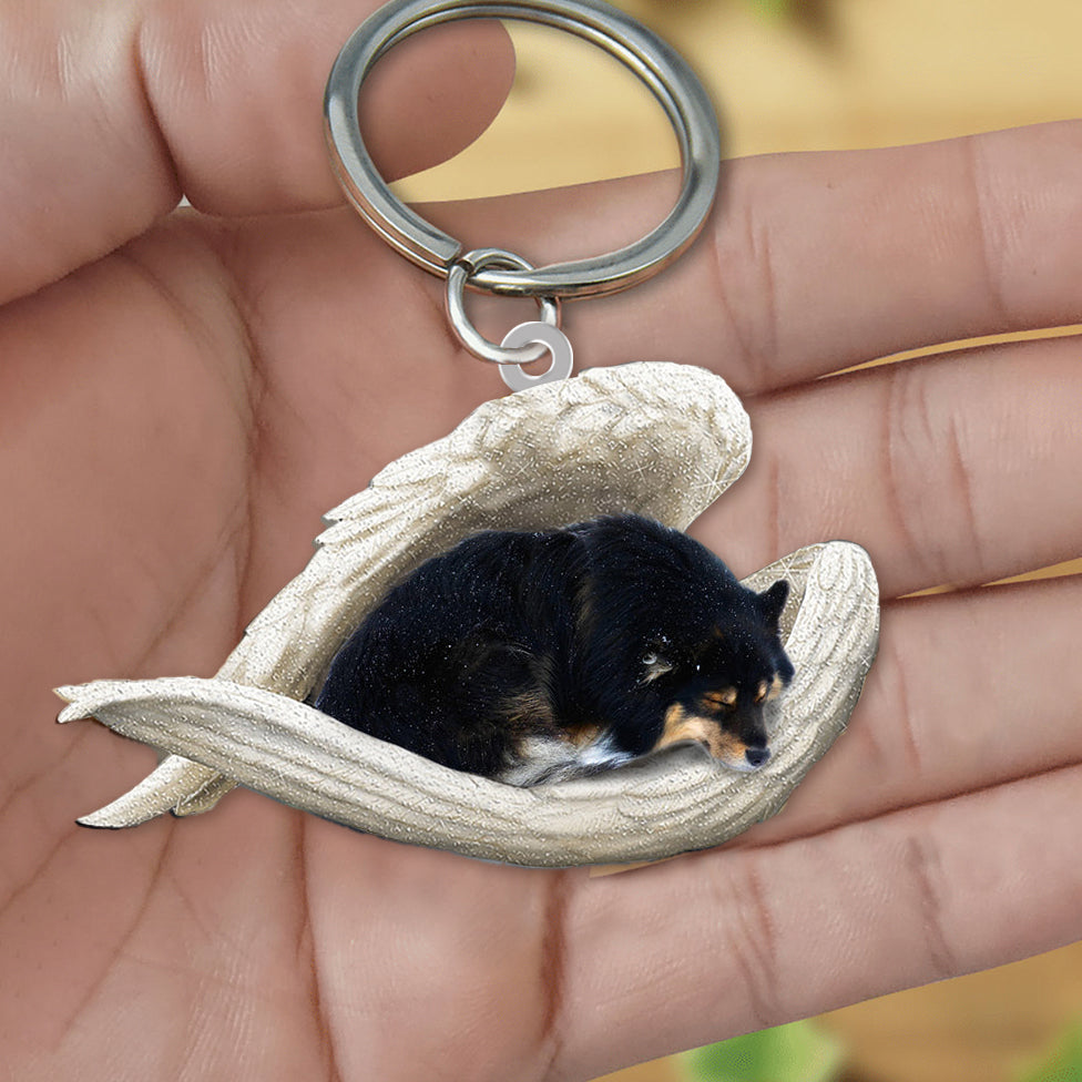 Finnish Lapphund1 Sleeping Angel Acrylic Keychain