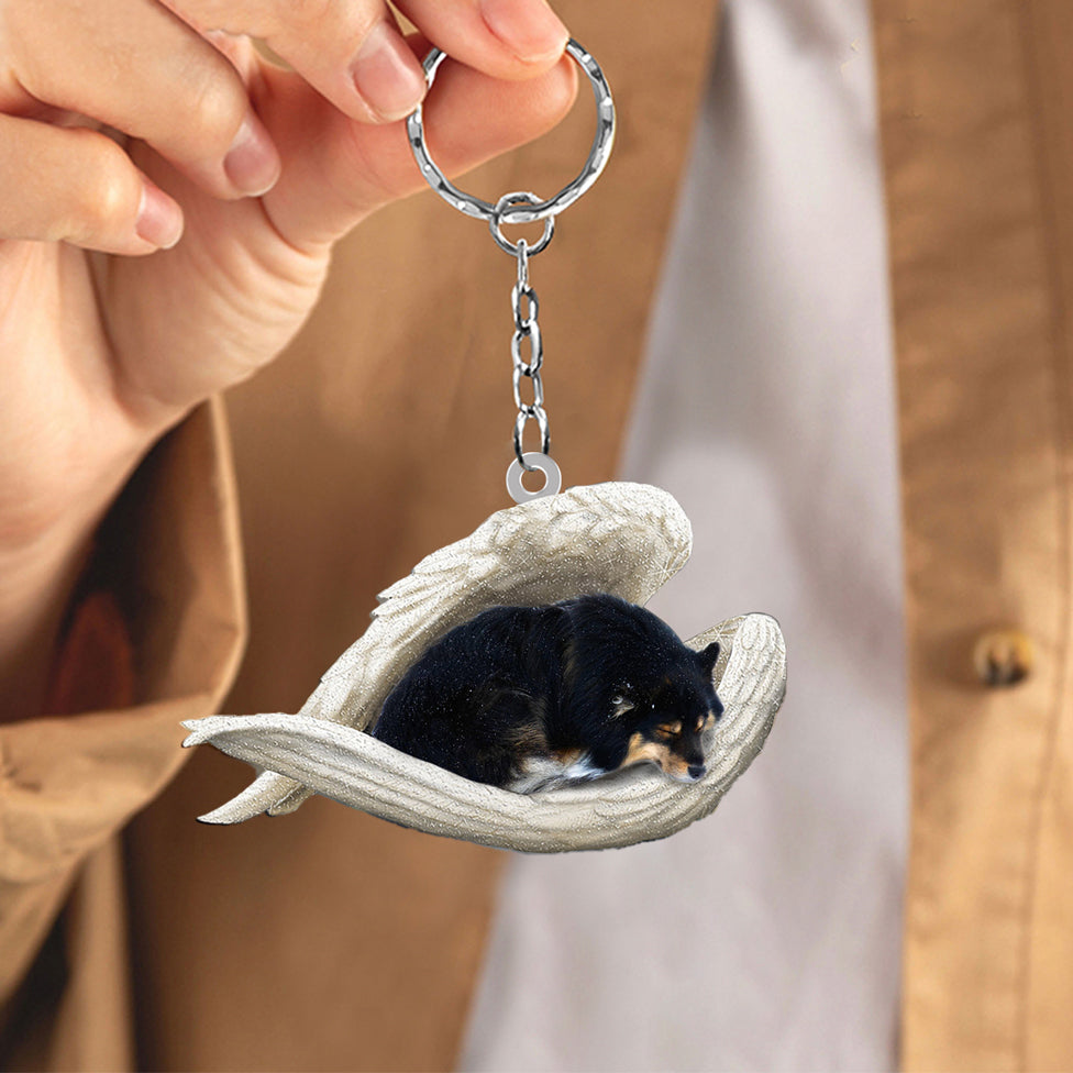 Finnish Lapphund1 Sleeping Angel Acrylic Keychain