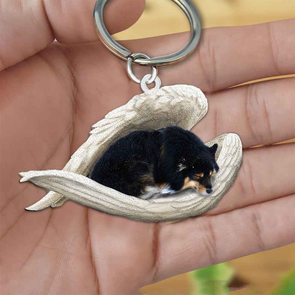 Finnish Lapphund Sleeping Angel Acrylic Keychain