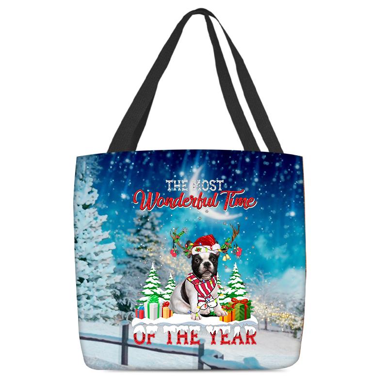 French Bulldog Christmas Tote Bag