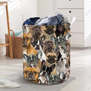 A Bunch Of French Bulldogs Laundry Basket