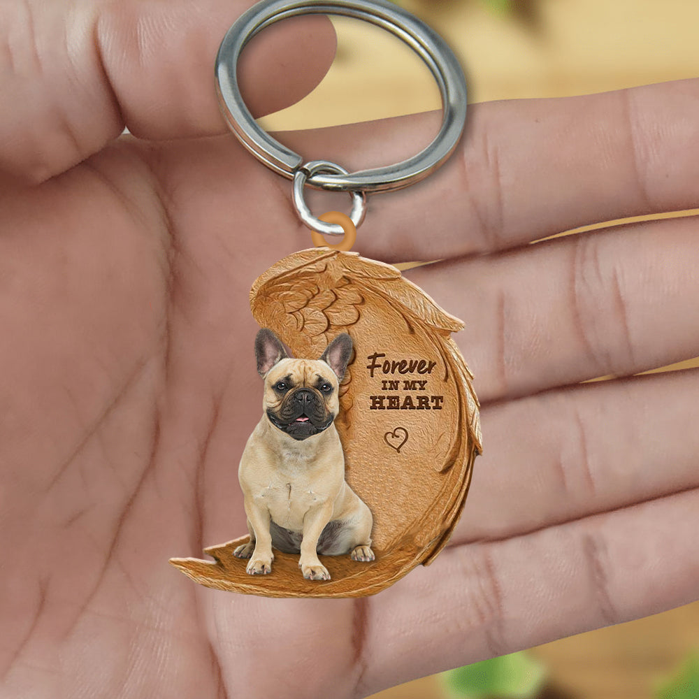 French Bulldog03 In My Heart Flat Acrylic Keychain