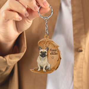 French Bulldog03 In My Heart Flat Acrylic Keychain
