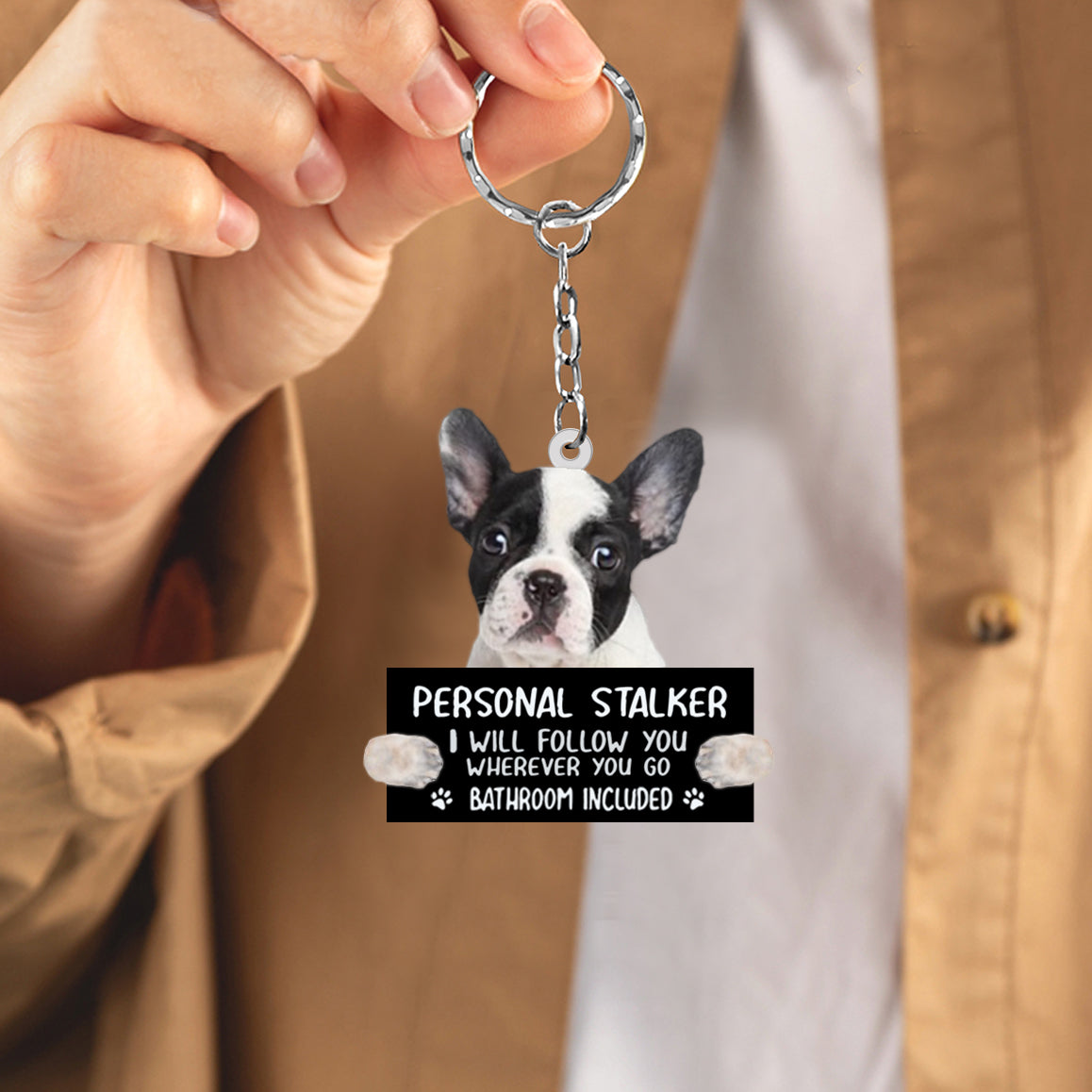 French Bulldog 03 Personal Stalker Acrylic Keychain