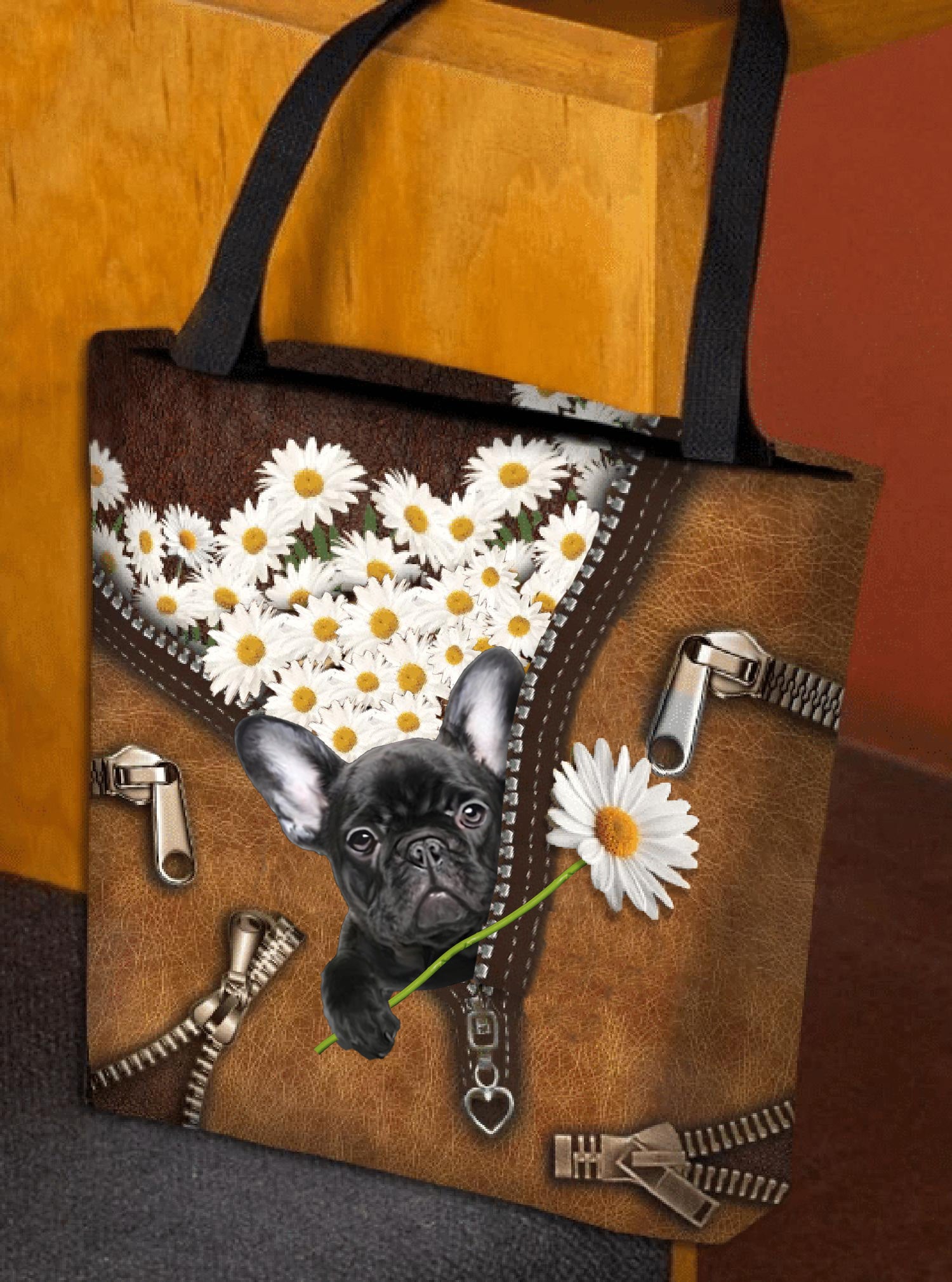 French Bulldog2 Daisy Women Tote Bag