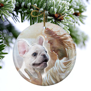 New Release -French Bulldog 02 With God Porcelain/Ceramic Ornament