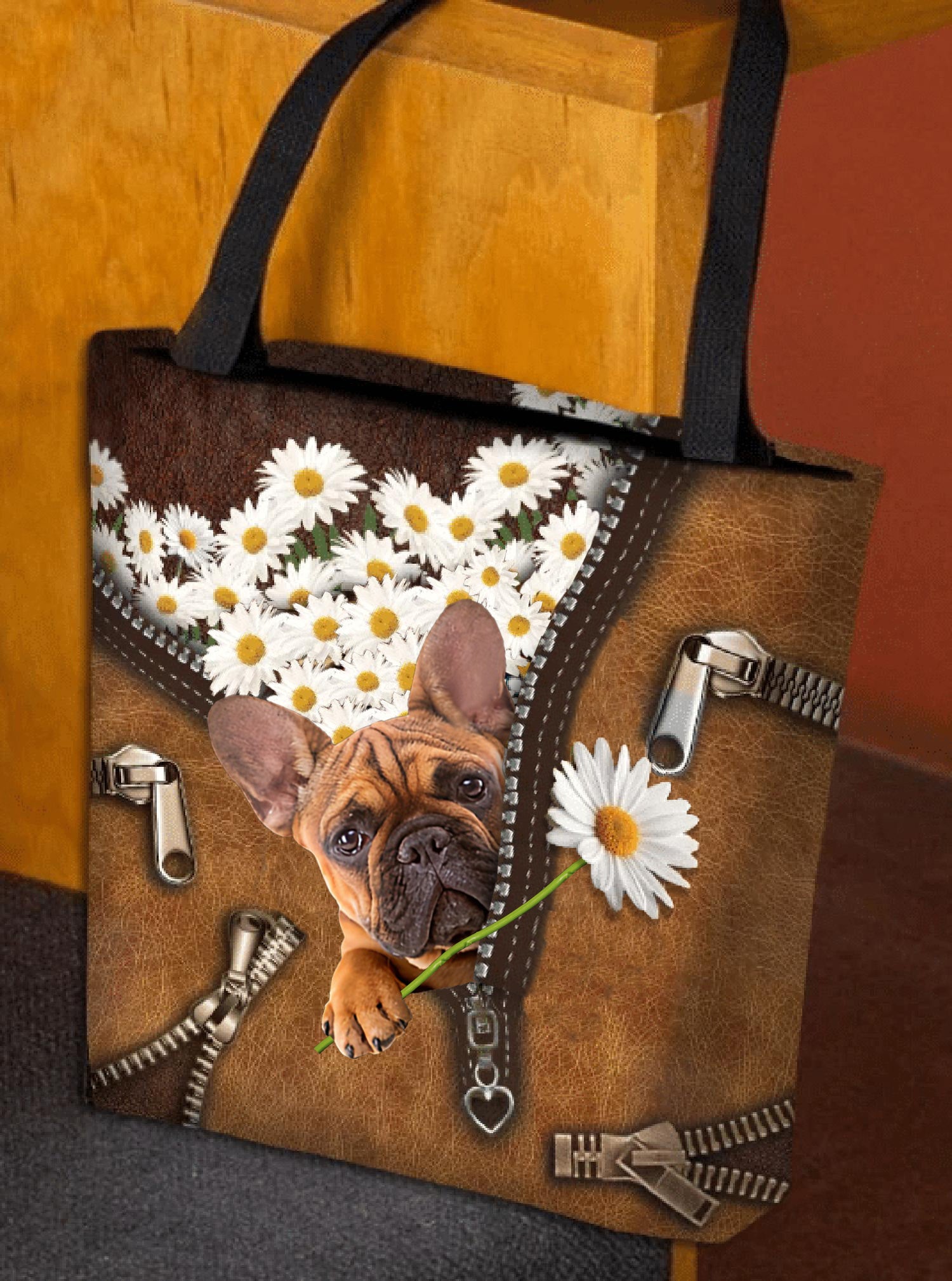 French Bulldog Daisy Women Tote Bag