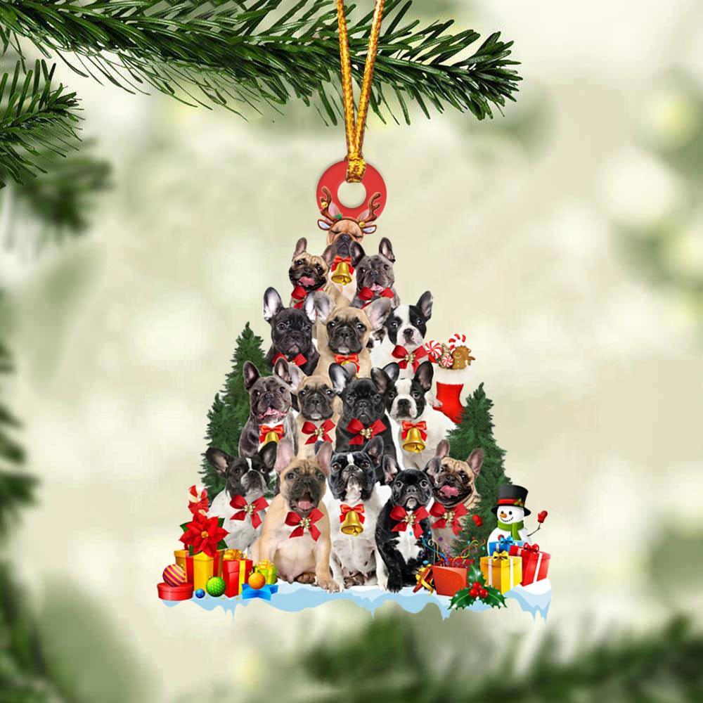 French Bulldog-Dog Christmas Tree Ornament