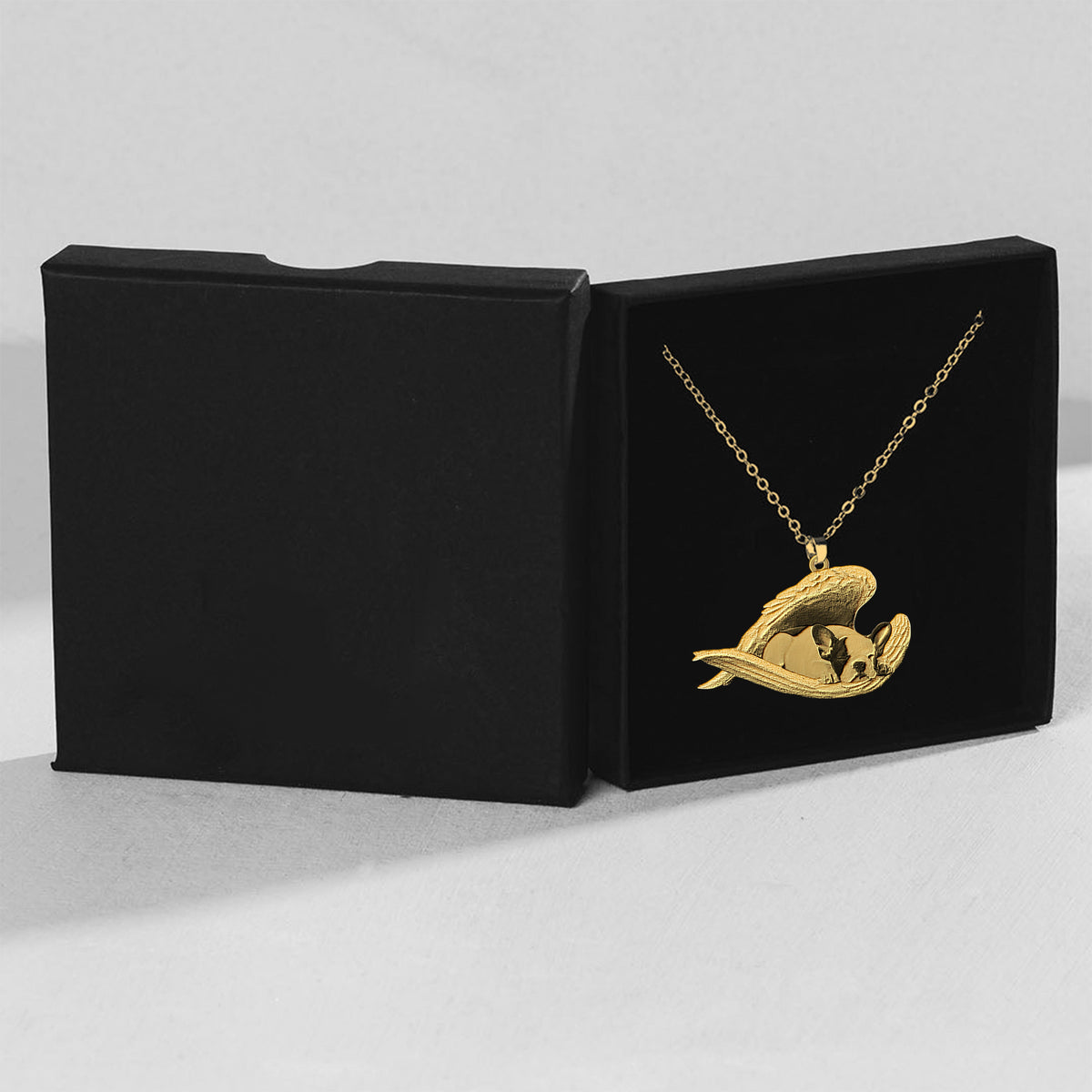 French Bulldog_1 Sleeping Angel Necklace