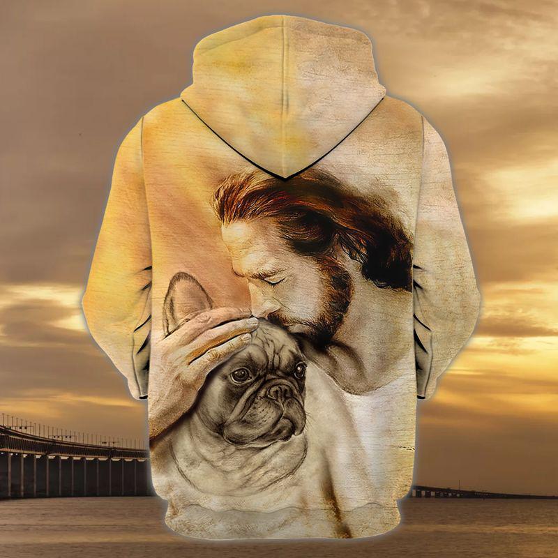 French Bulldog With God Unisex Hoodie