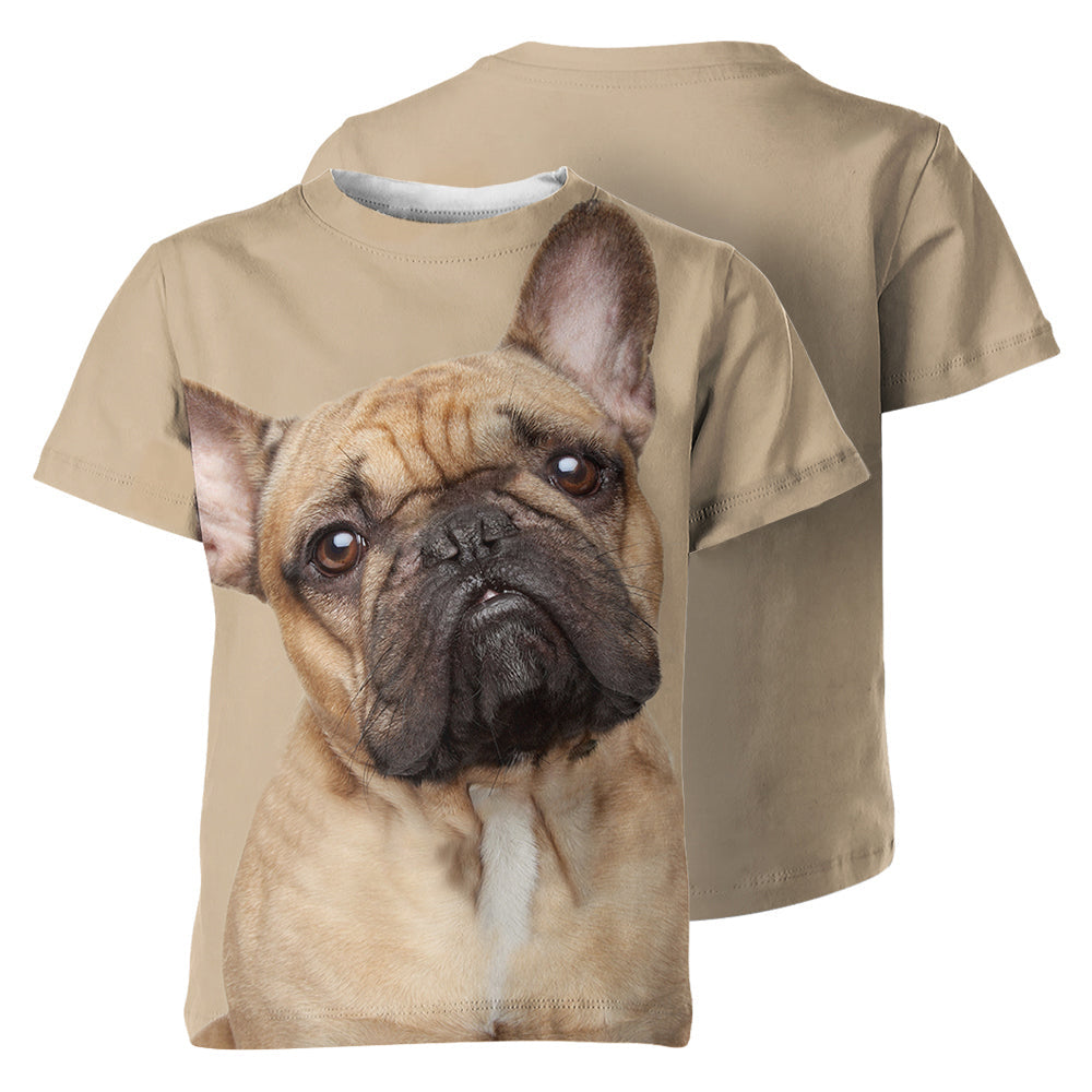 French Bulldog 3D Graphic Unisex T-shirt