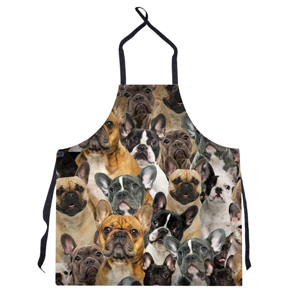 A Bunch Of French Bulldogs Apron/Great Gift Idea For Christmas