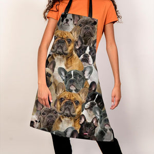 A Bunch Of French Bulldogs Apron/Great Gift Idea For Christmas