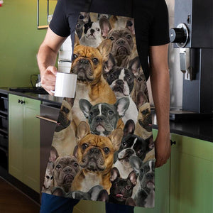 A Bunch Of French Bulldogs Apron/Great Gift Idea For Christmas