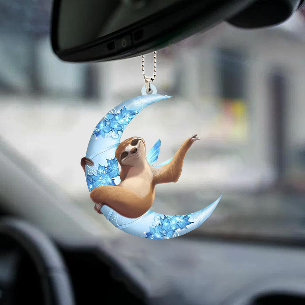 Sloth Angel From The Moon Car Hanging Ornament