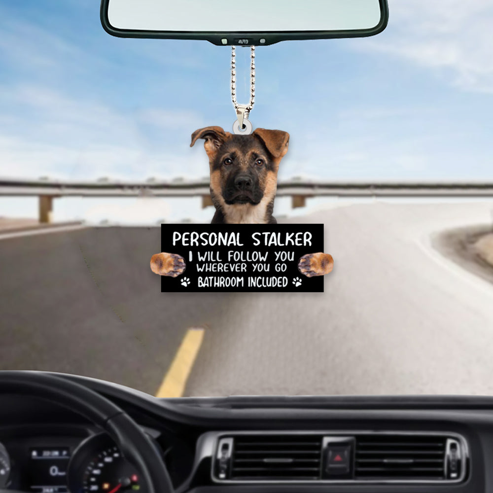 German Shepherd  Personal Stalker Car Hanging Ornament