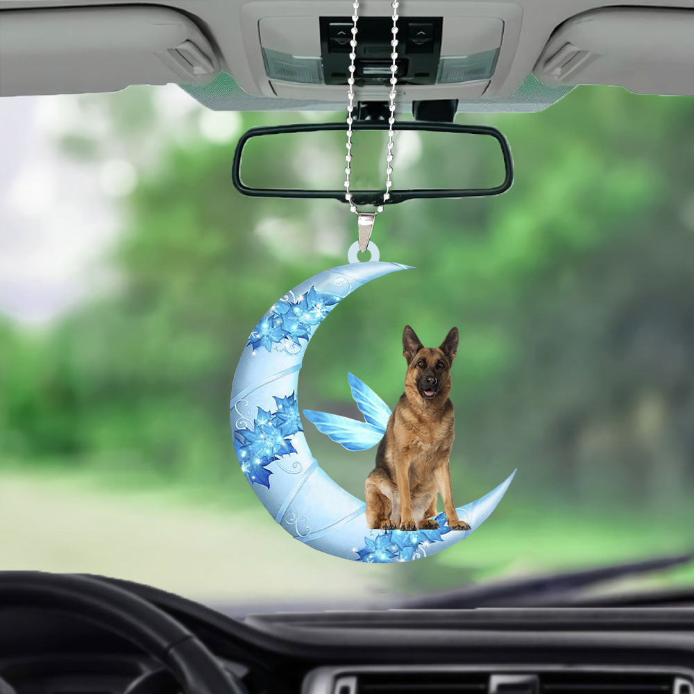 German shepherd Angel From The Moon Car Hanging Ornament