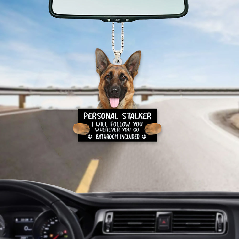 German Shepherd 02Personal Stalker Car Hanging Ornament