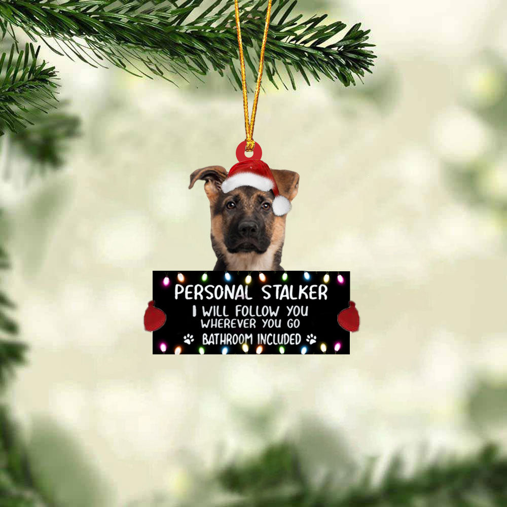 German Shepherd 02 Personal Stalker Christmas Hanging Ornament