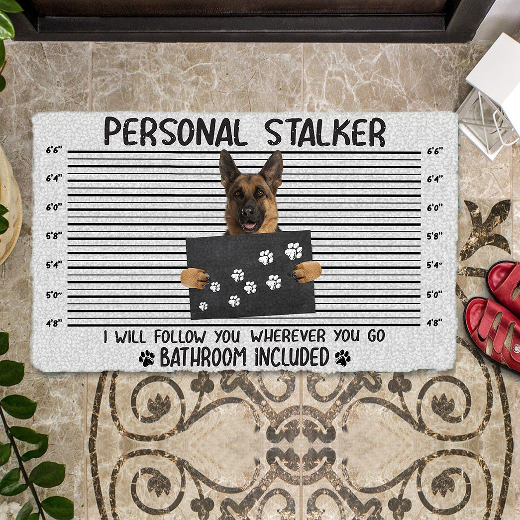 German Shepherd Personal Stalker Doormat