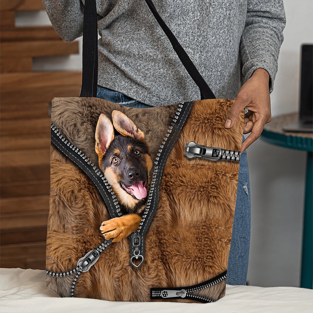 German Shepherd 4 All Over Printed Tote Bag
