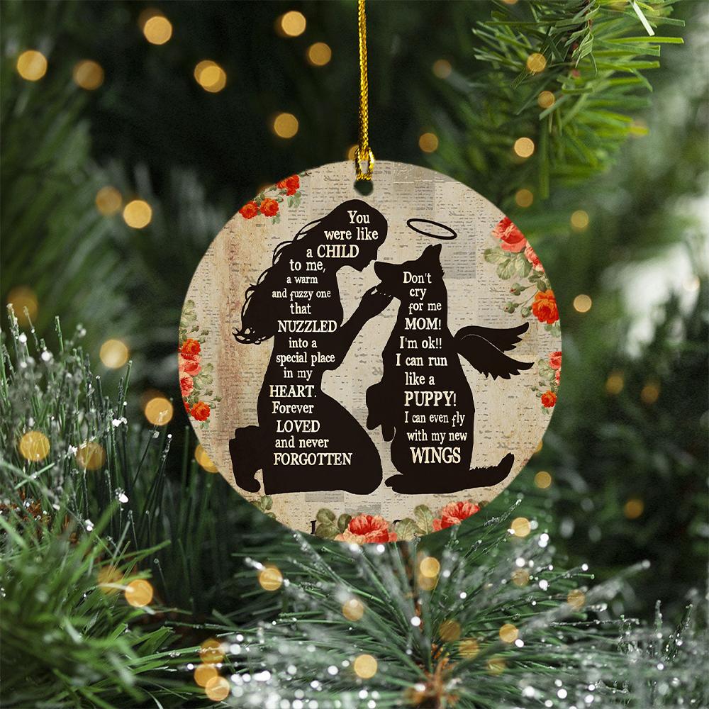 German Shepherd Angel Memorial Ornament